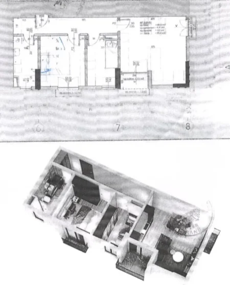 Tirane, shitet apartament 2+1 Kati 1, 81 m² 86.184 € (Institut)