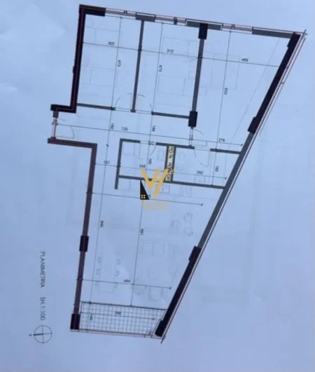 Tirane, shitet apartament 1+1+Ballkon Kati 6, 140 m² 152.000 € (SHKOZE)