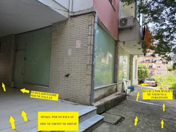 Tirane,Okazion!Shitet & Mundsi Investimi,Ambjent Biznesi mundësi në 2-apartament,kat 0,pallat 8-kat,sip.117m²,çmim1250€/m2,te Fresku-drejtim teleferik