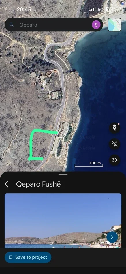 Sarande, shitet toke , 3.500 m² 1.225.000 € (Qeparo)