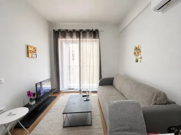 Tirane, jap me qera apartament 1+1 Kati 1, 400 € (Linze, rezidenca oxa, Fresk)