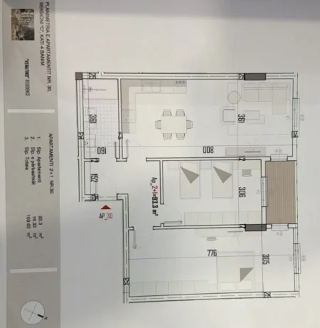 Tirane, shitet apartament 2+1 Kati 4, 110 m² 91.000 € (Rruga Skënderbeu)