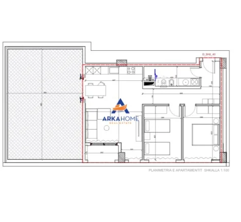 Tirane, shitet apartament 2+1+Ballkon Kati 3, 104 m² 254.866 € 