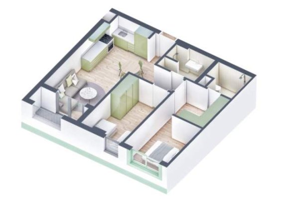 Tirane, shes apartament 2+1+BLK Kati 2, 87 m² 104.000 Euro (Rruga Pasho Hysa)