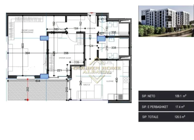 Tirane, shitet apartament , 126 m² (Paskuqan)
