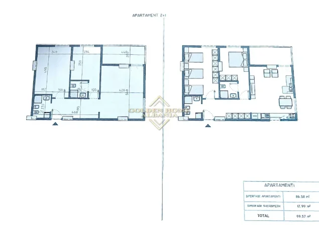 Tirane, shitet apartament , 100 m² (lezhe)