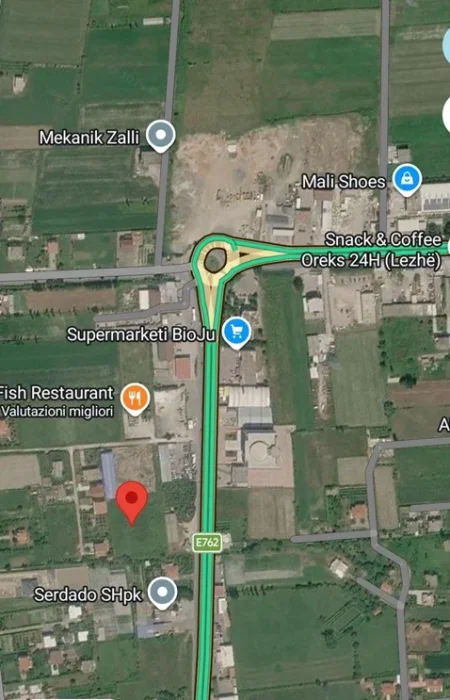 🟢 Shitet Tokë 1,500 m² – Ishull Shëngjin, Lezhë
