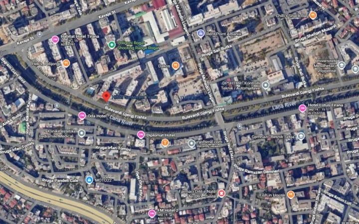 Tirane, jepet me qera ambjent biznesi Kati 0, 73 m² 2.500 € (Hotel Hilton)