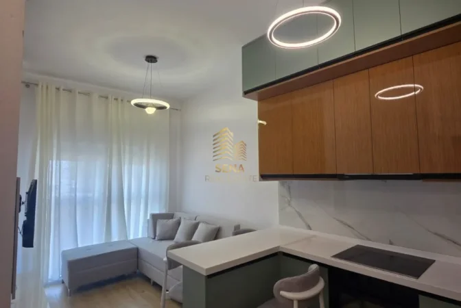 Tirane, jepet me qera apartament 1+1+Ballkon Kati 2, 50 m² 400 € (Ali Demi, Rezidenca Kadiu)