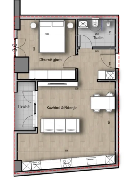 Tirane, shitet apartament 1+1+Ballkon , 83 m² 123.930 € (Porcelan, Splendor Residence)