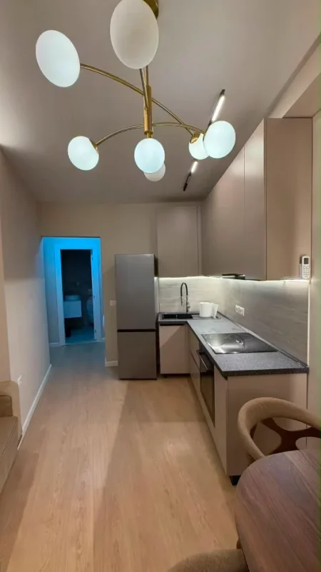 Tirane, jepet me qera apartament 1+1 Kati 2, 45 m² (Brryli)