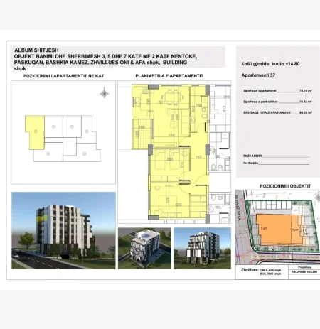 Tirane, shitet apartament 2+1+Ballkon , 89 m² 92.950 € (liqeni paskuqanit)