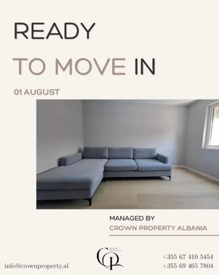 Tirane, jepet me qera apartament 1+1+Ballkon Kati 5, 52 m² 500 € (Vasil Shanto)