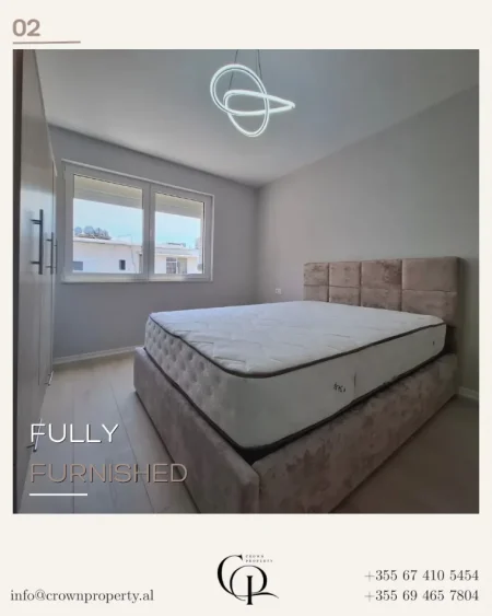 Tirane, jepet me qera apartament 1+1+Ballkon Kati 5, 52 m² 500 € (Vasil Shanto)