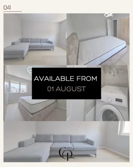 Tirane, jepet me qera apartament 1+1+Ballkon Kati 5, 52 m² 500 € (Vasil Shanto)