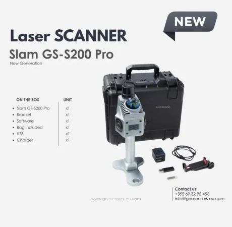 Tirane, ofroj GS-S200 Pro – Skaner 3D LiDAR SLAM për Surveying dhe BIM