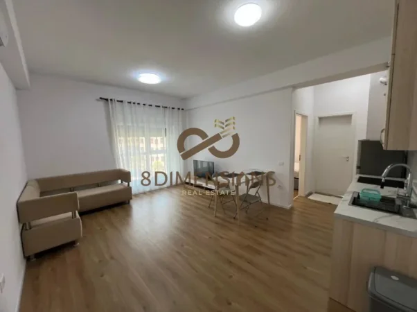 Jepet me qera Apartament 1+1 ne Ali Dem te Rezidenca Kadiu (D8241A-231)