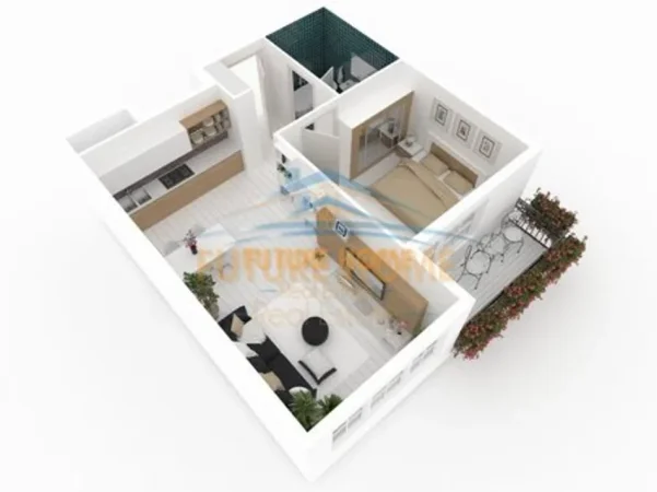 Tirane, shitet apartament 1+1 Kati 4, 40 m² 118.000 € 