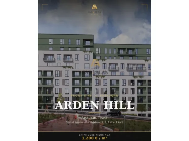 shitet apartament Kati 5, 104 m² 125.856 € (Arden Hill në zonën e Paskuqanit,)