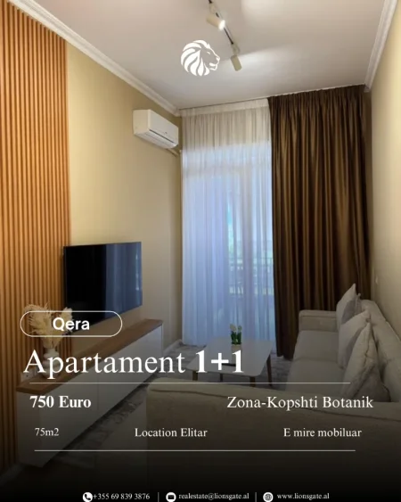 Tirane, jepet me qera apartament 1+1+Ballkon , 75 m² 750 € 