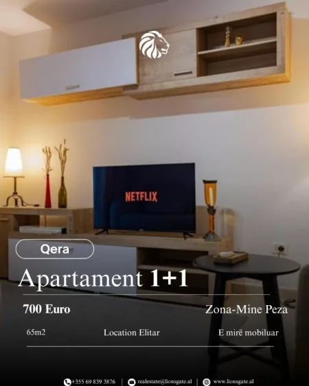 Tirane, jap me qera apartament 1+1+Aneks+Ballkon , 65 m² 700 € 