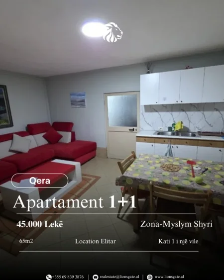 Tirane, jap me qera apartament 1+1 , 60 m² 450 € 