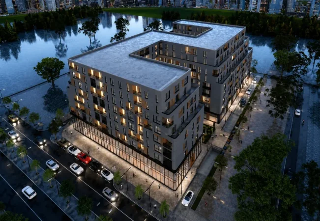 Tirane, shitet apartament 2+1+Ballkon Kati 8, 83 m² 79.620 € (Nord Tower Residence – Kamëz)