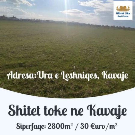 Kavaje, shes toke 2.800 m² 84.000 Euro (Ura e Leshniqes)