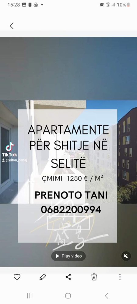 Tirane, shitet apartament 53 m² 1.250 Euro/m2 (Hasan Vogli)