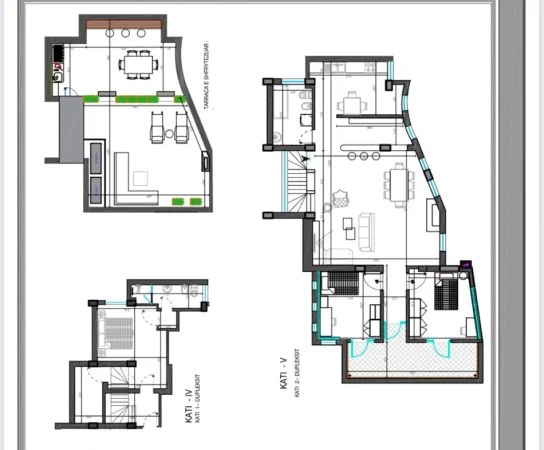 Tirane, jepet me qera apartament duplex 3+1+Ballkon Kati 4, 199 m² 1.500 € (qender prane sheshit skenderbej)