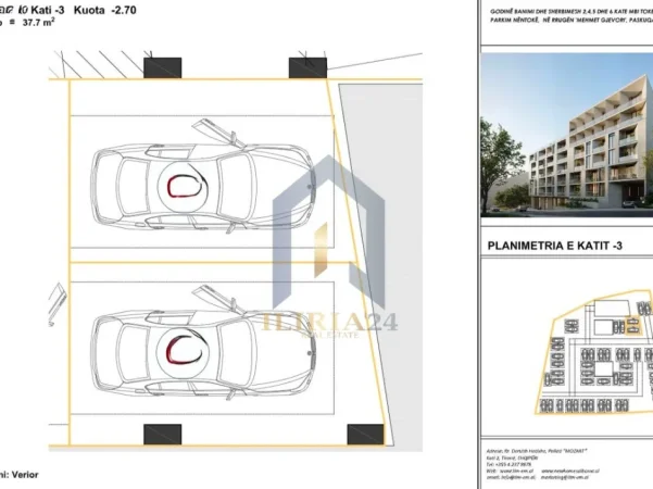 Tirane, shes garazh | post parkimi Kati -2, 38 m² 200.000 € (Post parkimi për shitje tek Aluna 5, Paskuqan)