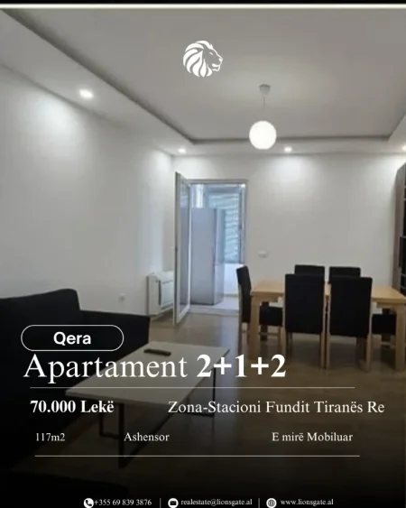 Tirane, jap me qera apartament 2+1+Aneks+Ballkon , 700 € 