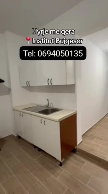 Tirane, jepet me qera apartament 1+1 Kati 1, 50 m² 250 € (Apartament 1 1)