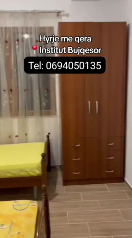 Tirane, jepet me qera apartament 1+1 Kati 1, 50 m² 250 € (Apartament 1 1)