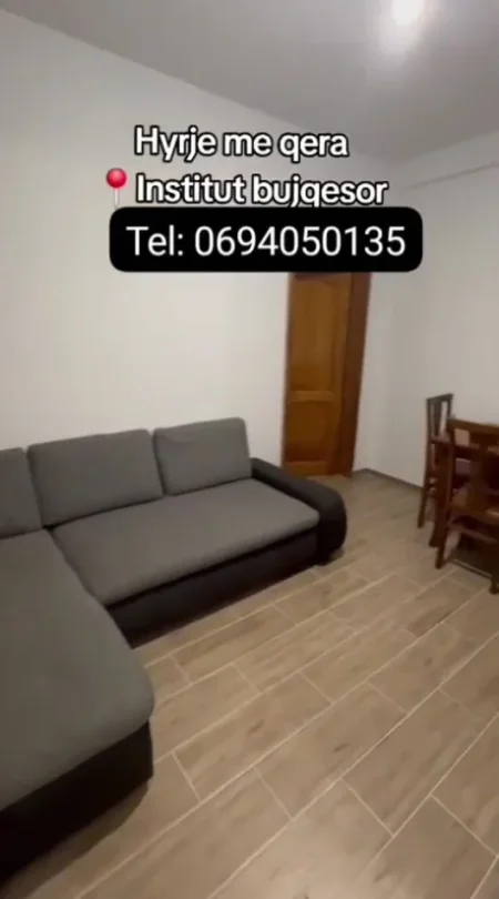 Tirane, jepet me qera apartament 1+1 Kati 1, 50 m² 250 € (Instituti Bujqësor)