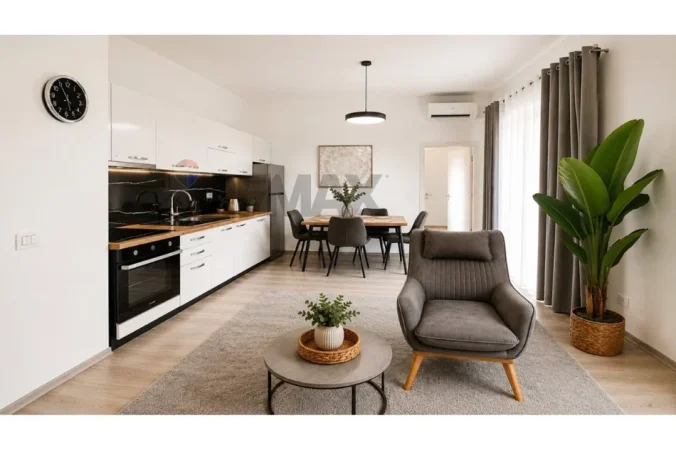 Tirane, jepet me qera apartament 1+1 Kati 6, 70 m² (Mangalem)