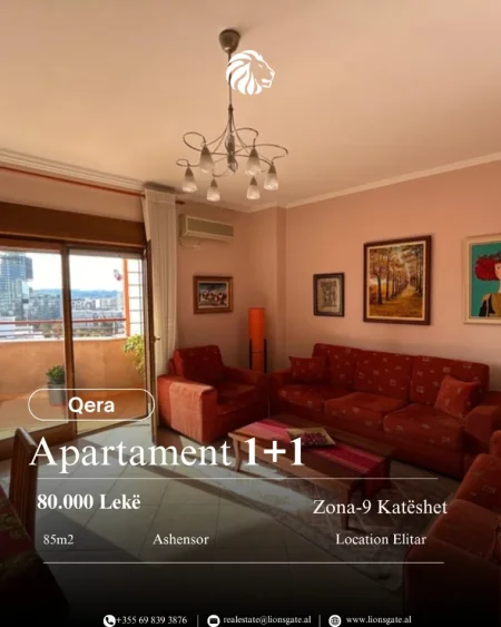 Tirane, jap me qera apartament 1+1+Ballkon , 85 m² 800 € 
