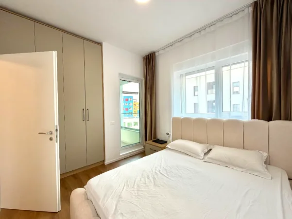 🥂Shitet: 1+1 &Ballkon 📍Ali Demi - Res. KADIU (60m2) 100% i Ri & i Mobiluar || €110,000 (1,660€/m2 pa Mobilimin)