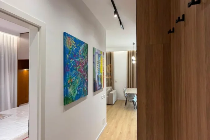 Tirane, jepet me qera apartament 1+1+Ballkon Kati 6, 65 m² 550 € (Ali Demi)