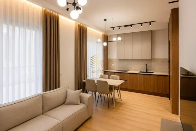 Tirane, jepet me qera apartament 1+1+Ballkon Kati 6, 65 m² 550 € (Ali Demi)