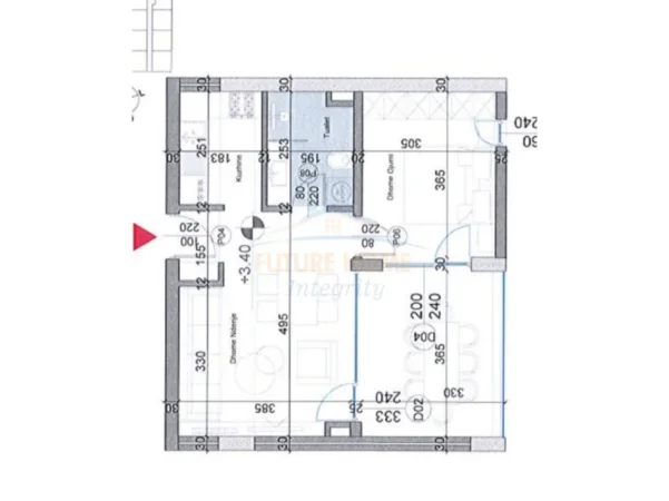 Durres, shitet apartament 1+1 Kati 1, 71 m² 195.000 € (Turquoise Marina, Gjiri i Lalzit)