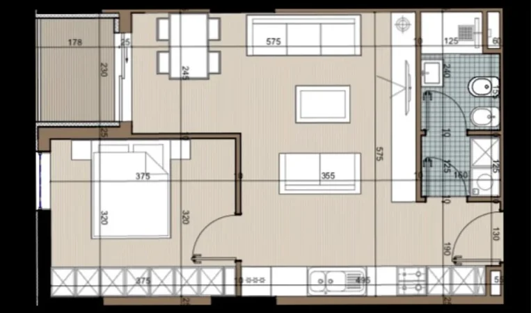 Tirane, shitet apartament 1+1 Kati 3, 67 m² 53.000 € 