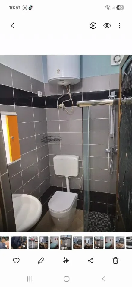 Tirane, jepet me qera apartament 1+1 Kati 1, 50 m² 300 € (Sauk)