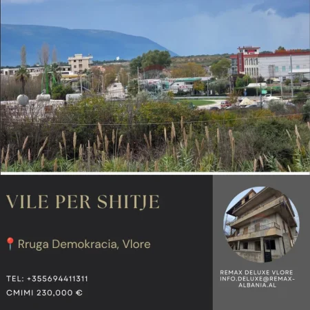 Vlore, shitet Vile Vile 3 Katshe , 407 m² 230.000 € (Rruga Demokracia, Vlorë)