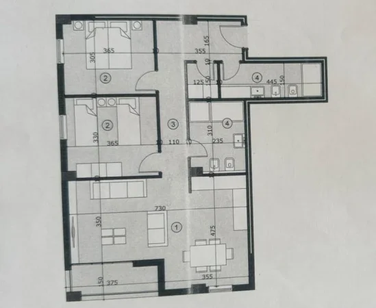 🏠SHITET: 2+1+2wc 📍Ali Demi (Evergreen Residence) - Orientim:JUG plote diell🌞 - 172,000€ - Pallat V.2026 - K.5 - Sp.111m² || Perfundon Dhjetor 2026