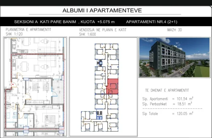 Tirane, shitet apartament , 