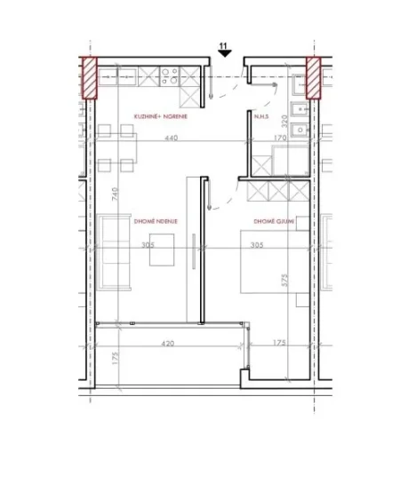 Tirane, shitet apartament 1+1+Ballkon Kati 4, 76 m² 90.600 € (ASTIR 2 RESIDENCE)