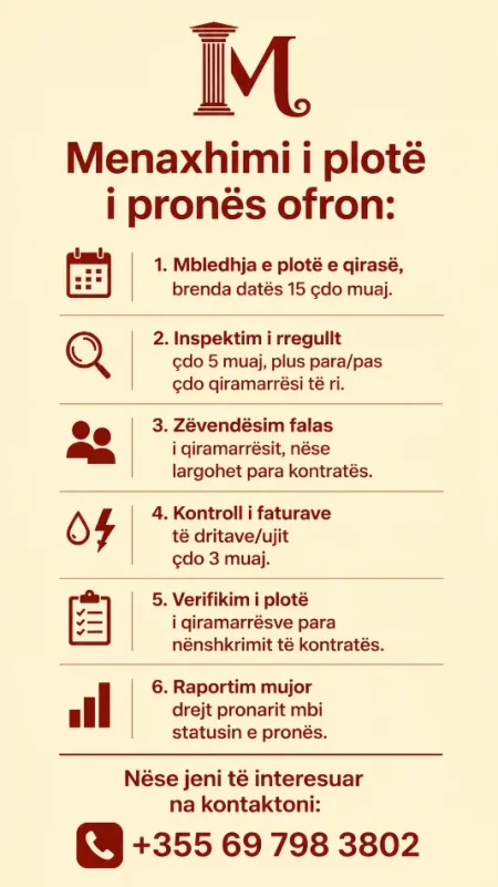 Tirane, jepet me qera nga Pronari, pa-komision apartament 5+1+Aneks+Ballkon Kati 21, 1.500 m² 20.000 € (Rruga Dritan Hoxha)