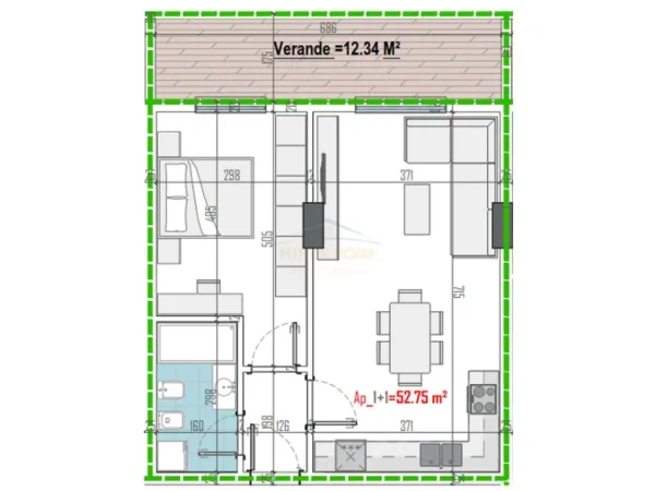 Shitet,Apartament 1+1,Paskuqan 0696069906