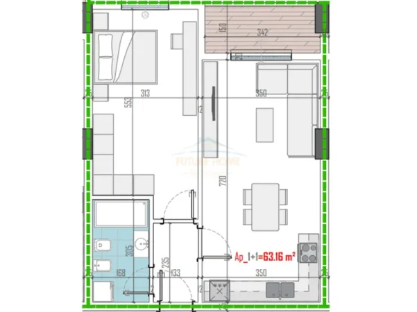 Shitet,Apartament 1+1,Paskuqan 0696069906